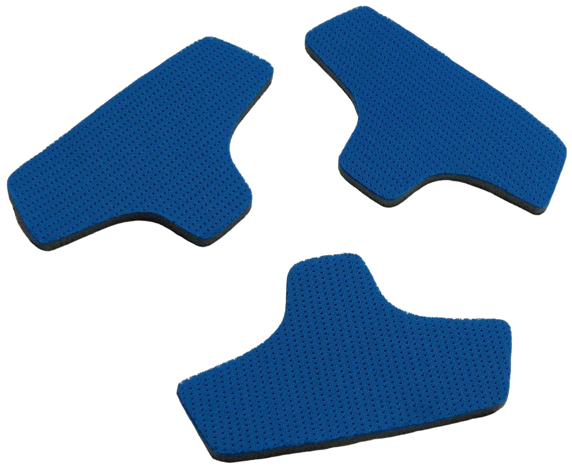C&D CFIT T Shape 8mm Blue Comfort Pads (3) - The Cricket Store