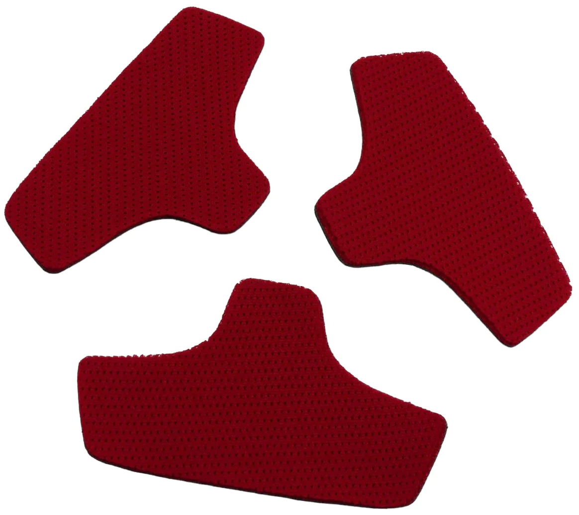 C&D CFIT T Shape 4mm Red Comfort Pads (3) - The Cricket Store