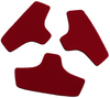 C&D CFIT T Shape 4mm Red Comfort Pads (3) - The Cricket Store