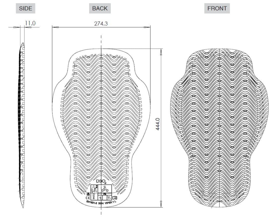 Ayrtek Chest Guard D3O Panels - The Cricket Store