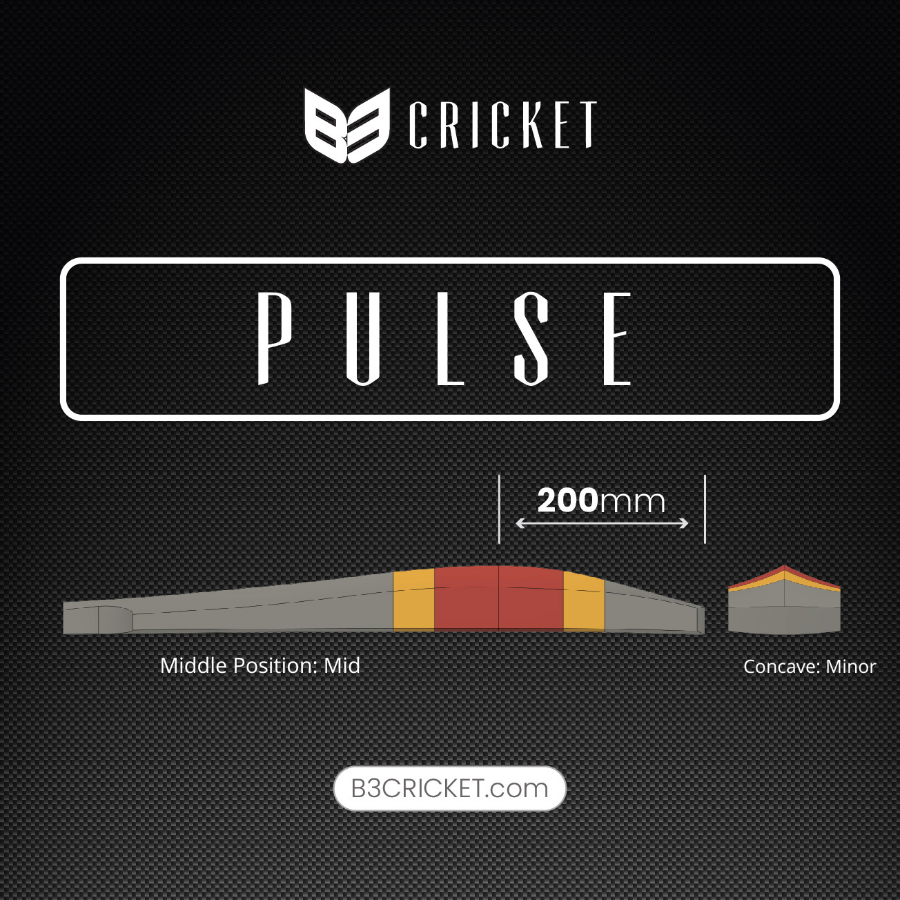 B3 Cricket Pulse Elite Plus (Grade 1) Cricket Bat - The Cricket Store