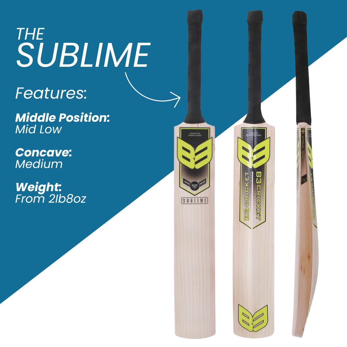 B3 Cricket Sublime Elite Plus (Grade 1) Cricket Bat - The Cricket Store