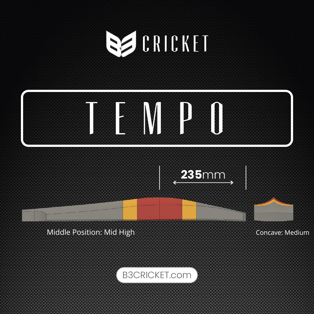 B3 Cricket Tempo Elite LE (Grade 1 LE) Cricket Bat - The Cricket Store