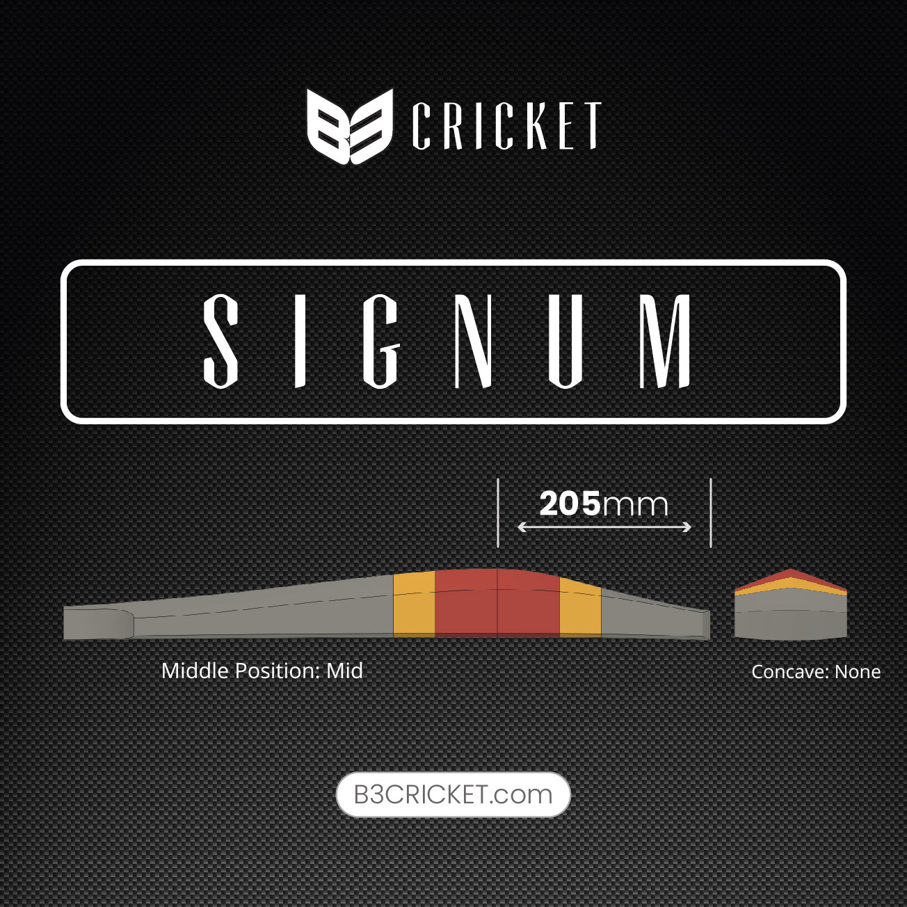 B3 Cricket Signum Excel (Grade 3) Cricket Bat - The Cricket Store